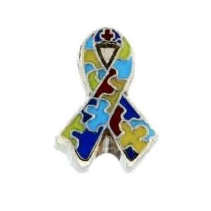 Autism Awareness Ribbon Floating Charm