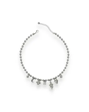 BALL CHAIN CHARM NECKLACE