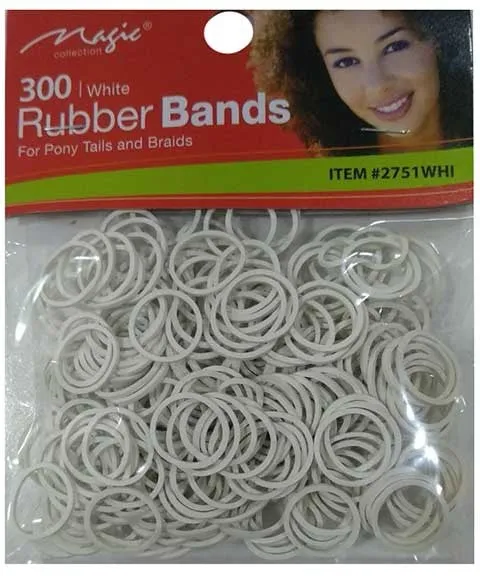 Bee Sales Rubber Bands White