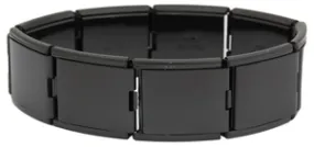 Black Megalink Italian Charm Bracelet