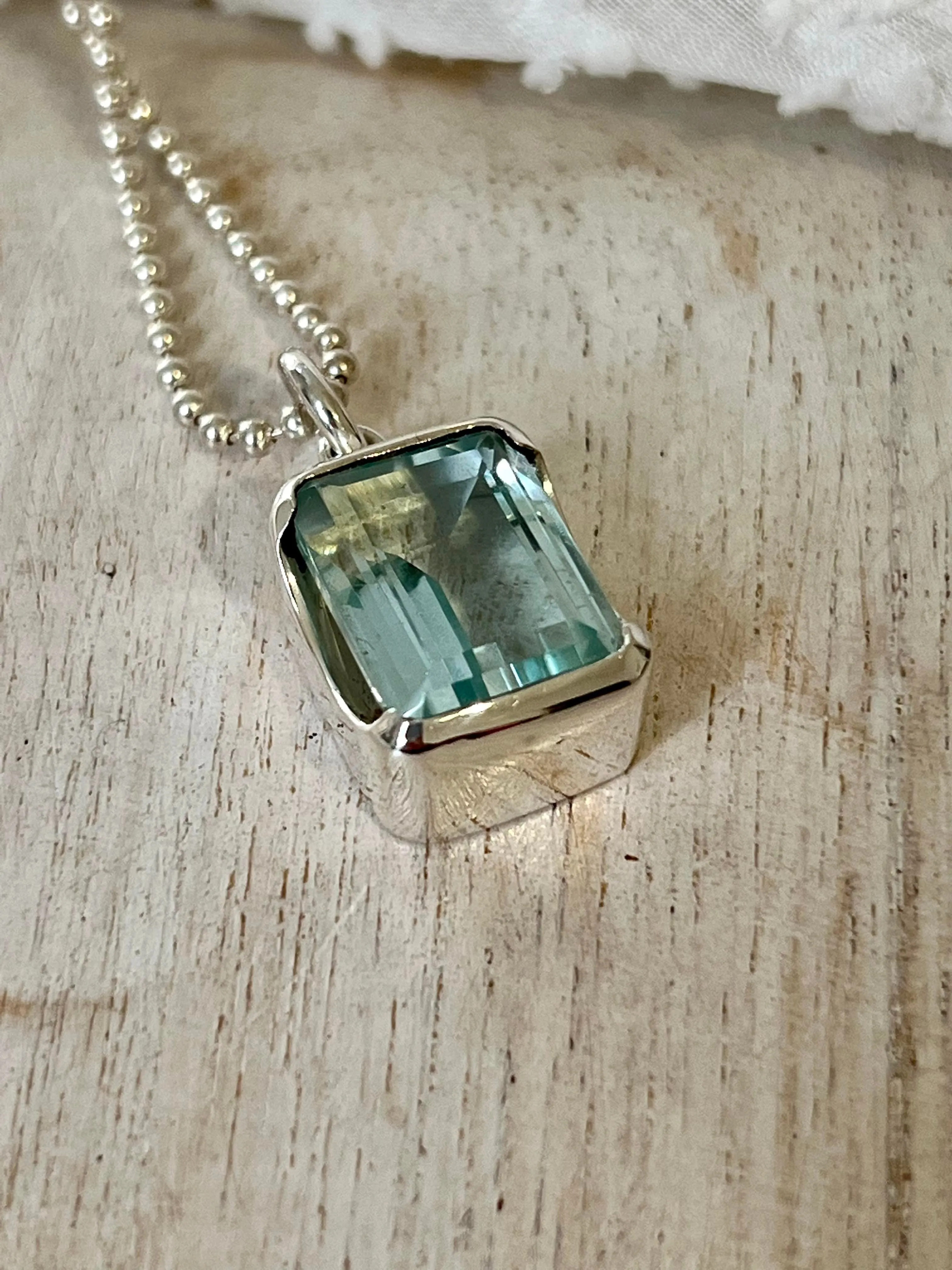 Bold Aquamarine Pendant