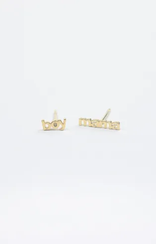 Boy Mama Earring Set