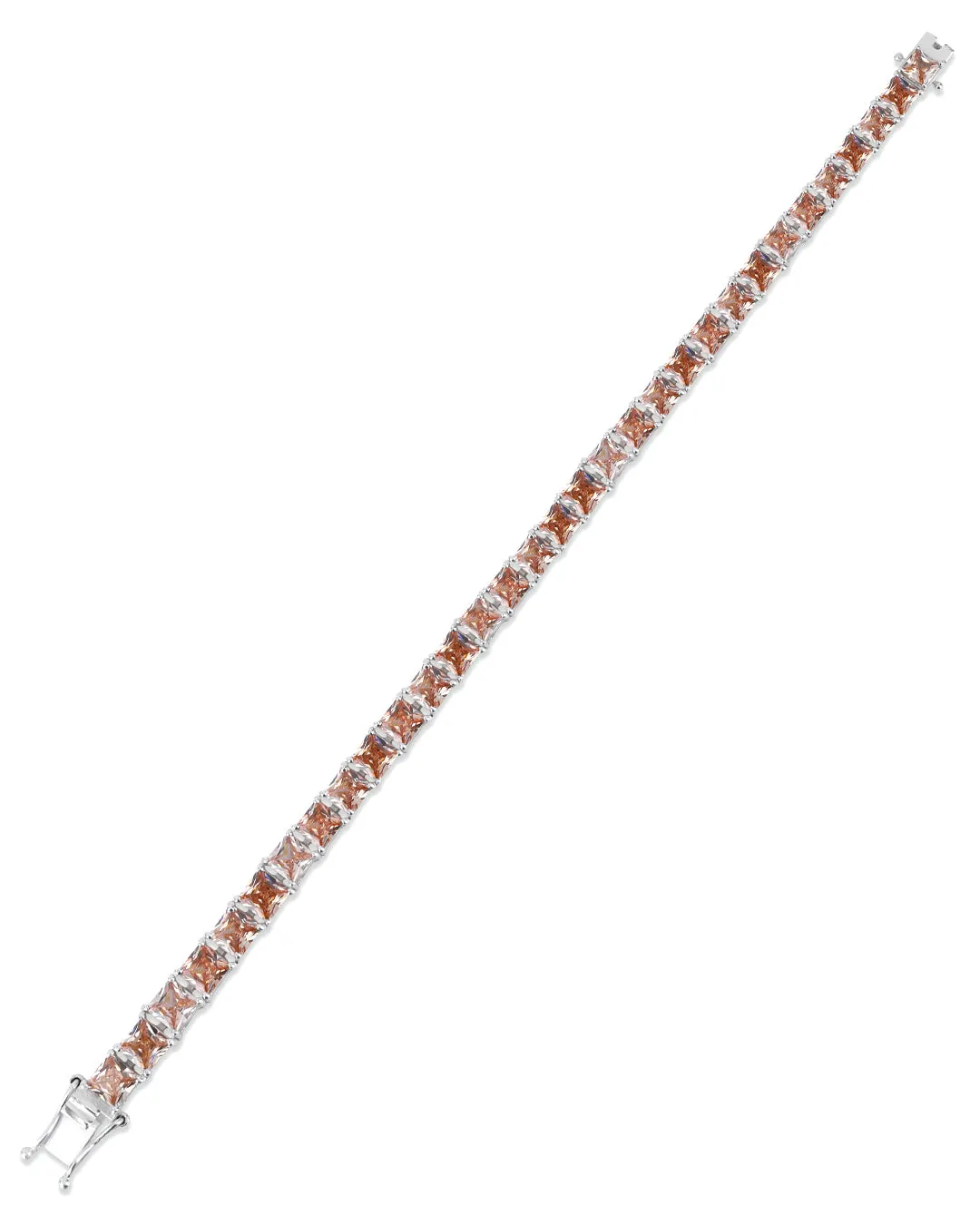Champagne Princess Zirconia Tennis Bracelet