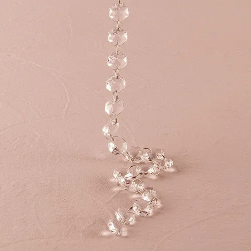 CLEAR CRYSTAL BEADED GARLAND