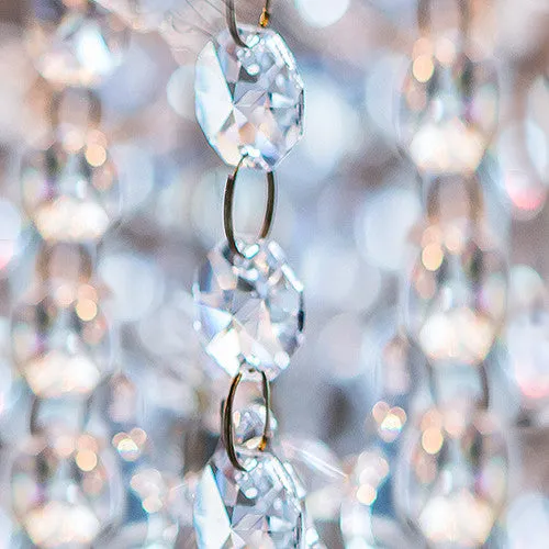 CLEAR CRYSTAL BEADED GARLAND