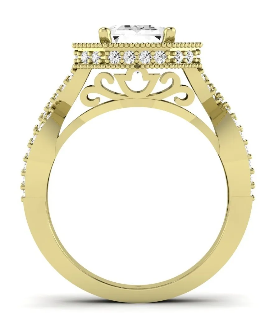 Clover - Emerald Lab Diamond Engagement Ring (IGI Certified)