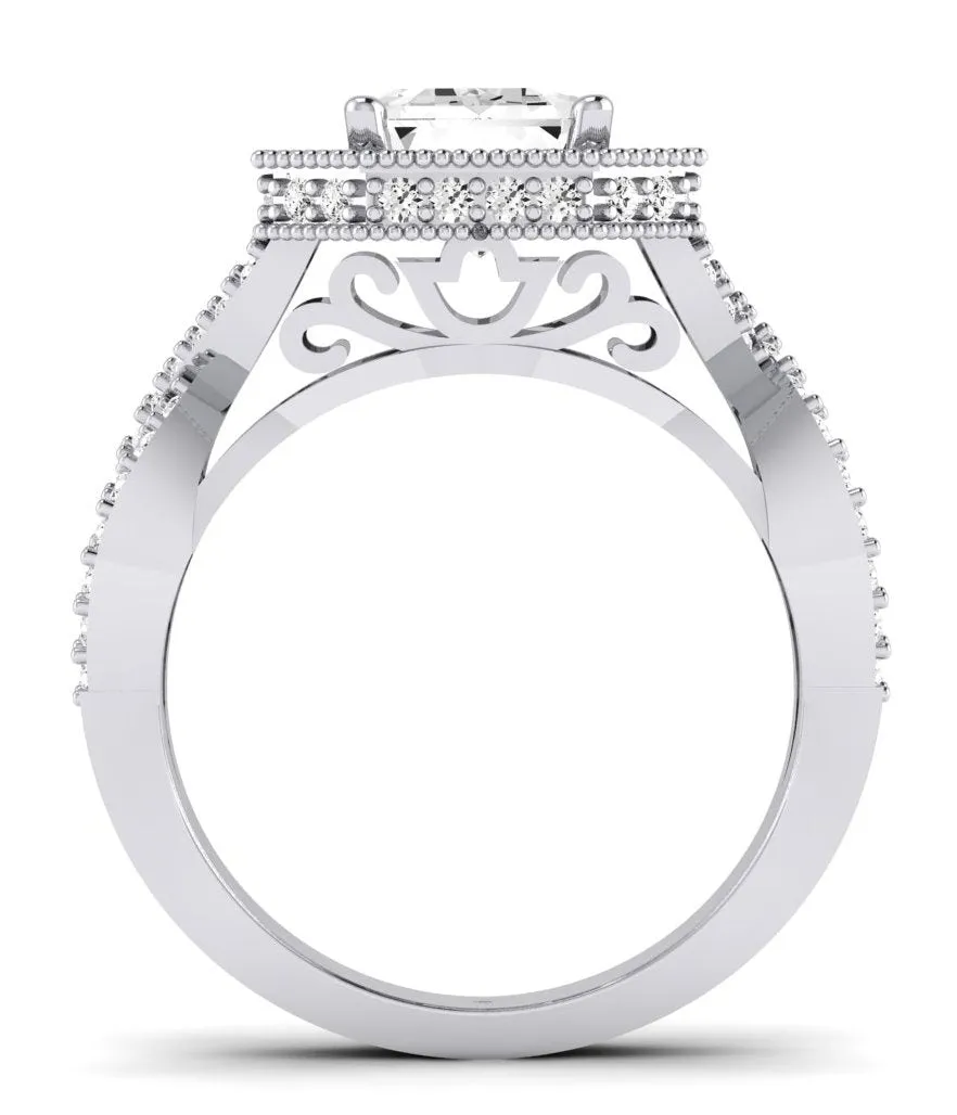 Clover - Emerald Lab Diamond Engagement Ring (IGI Certified)
