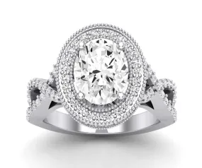 Clover - Oval Lab Diamond Engagement Ring (IGI Certified)