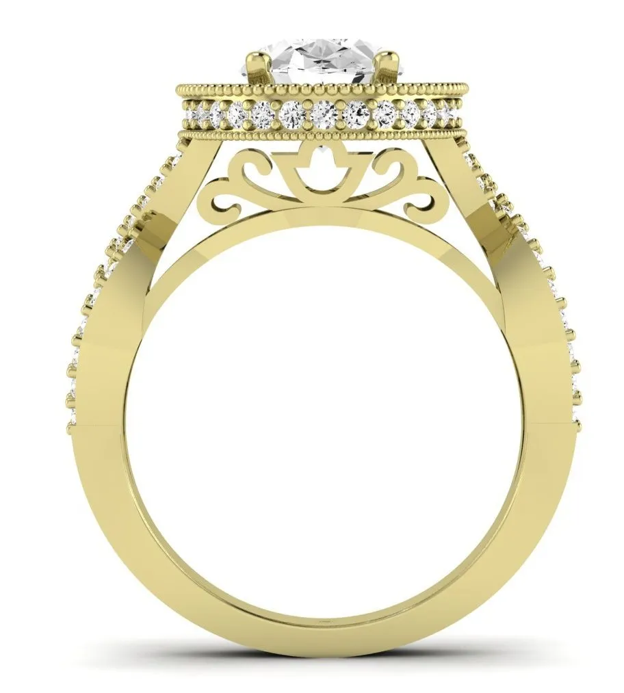 Clover - Oval Moissanite Engagement Ring