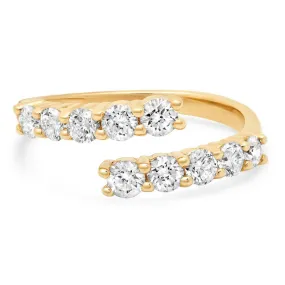 CONGRUENCE DIAMOND RING, GOLD
