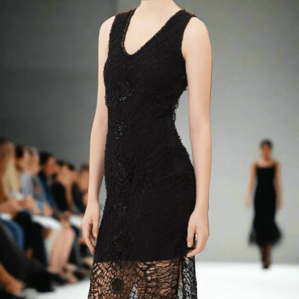 Crochet Beaded Fringe Dress