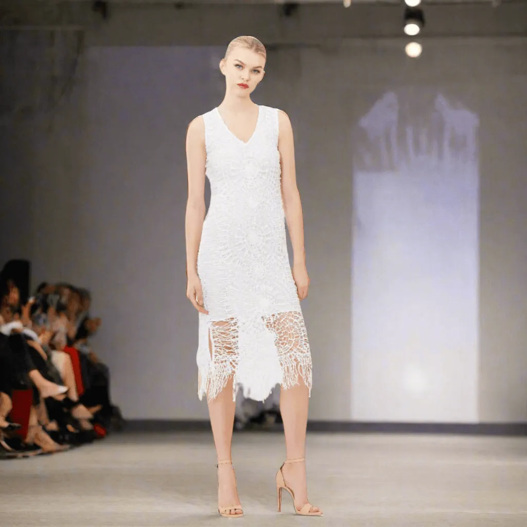Crochet Beaded Fringe Dress