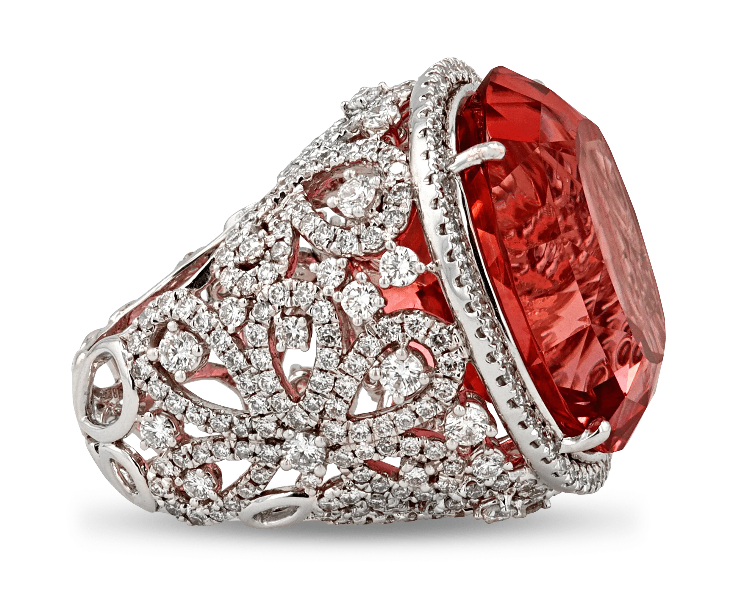 Cushion-Cut Tourmaline Ring, 54.89 Carats