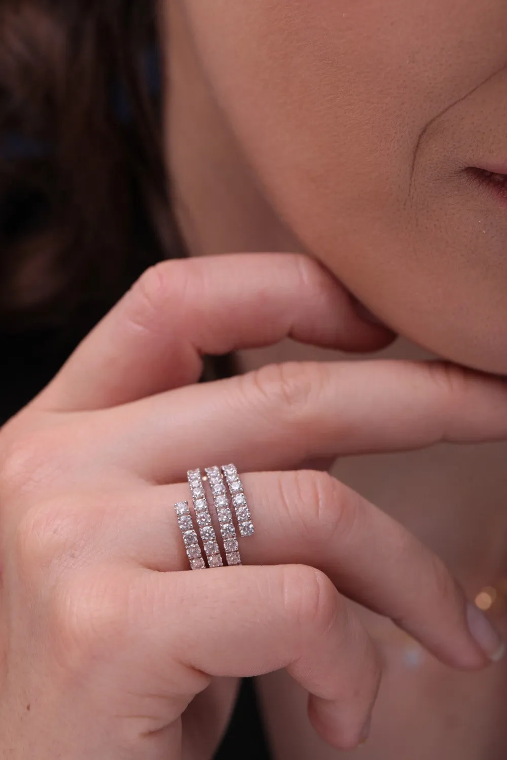 Dani Silver Band for Women | 22kt Gold Vermeil Plating