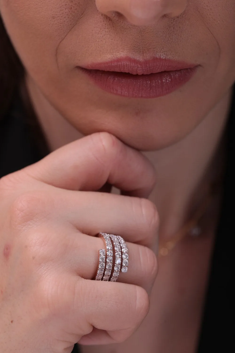 Dani Silver Band for Women | 22kt Gold Vermeil Plating