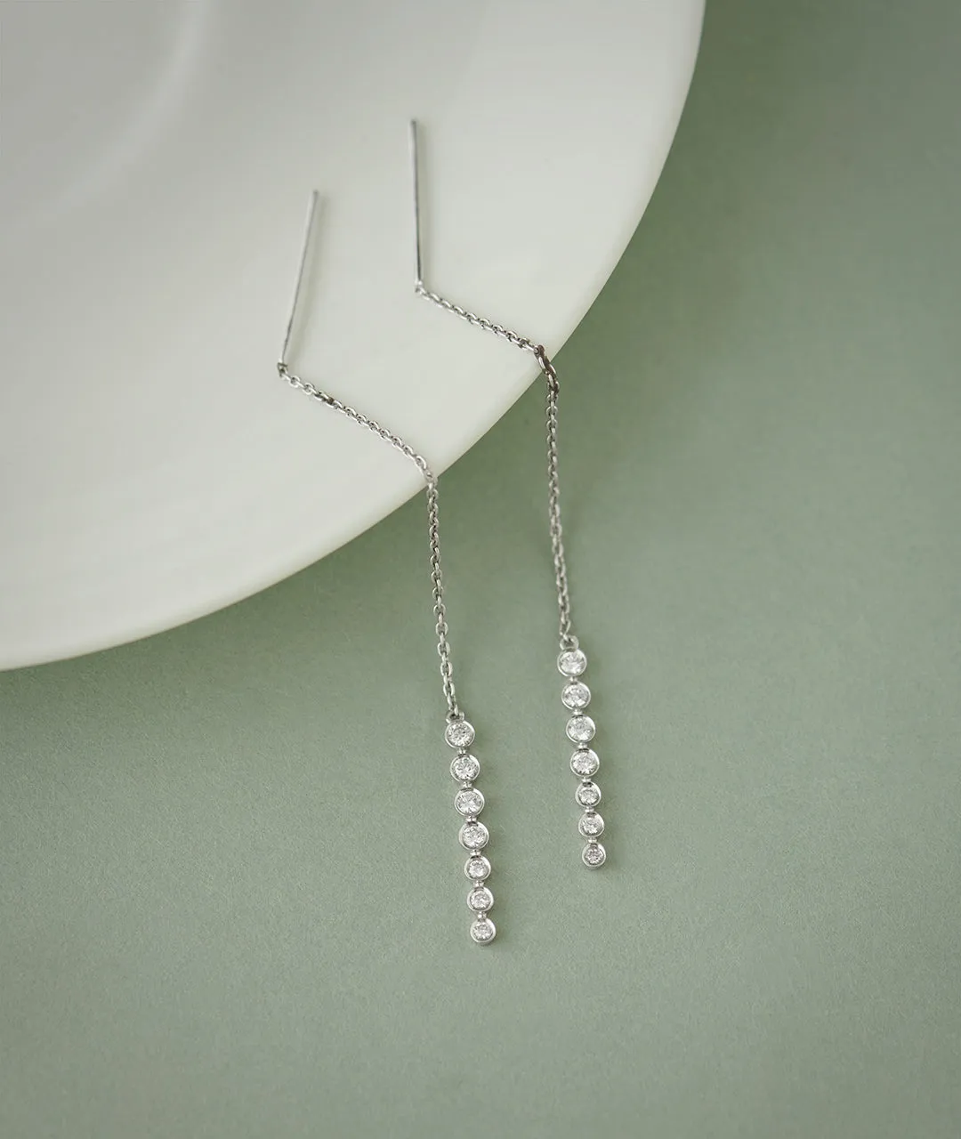 Diamond Threader Earrings
