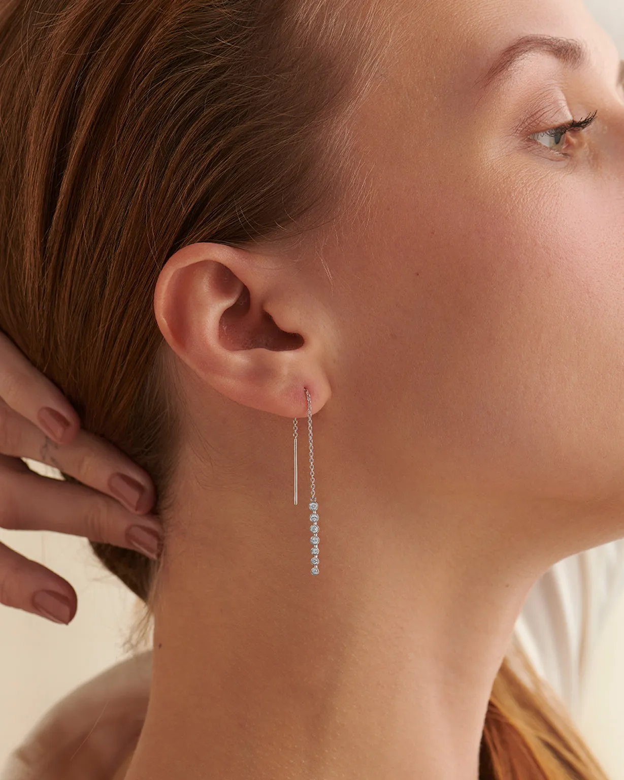 Diamond Threader Earrings