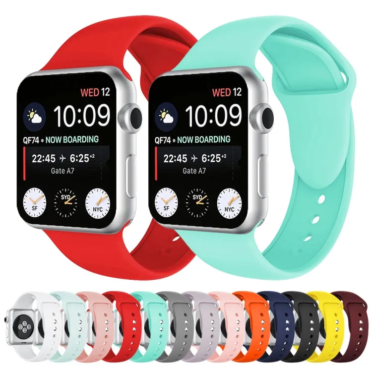 Double Rivets Silicone Watch Band for Apple Watch Series 3 & 2 & 1 42mm(Red)