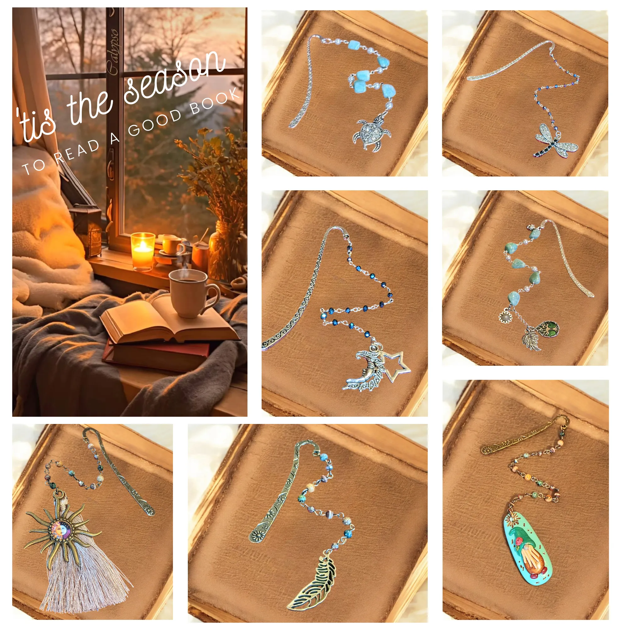 Dragonfly Mystic Pyrite Beaded Bookmark