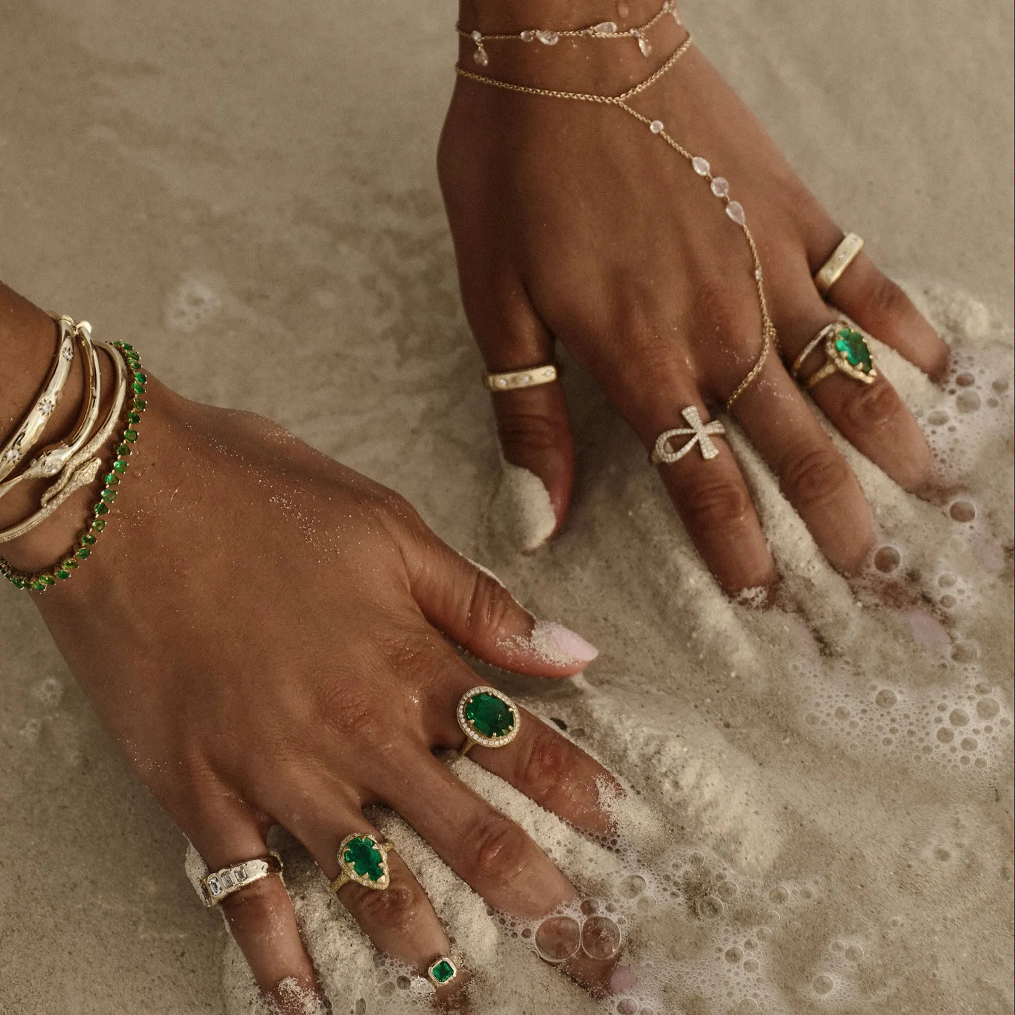 Eternal Ankh Full Pavé Ring | Ready to Ship