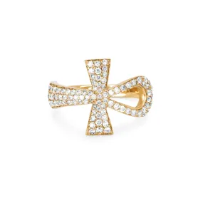 Eternal Ankh Full Pavé Ring | Ready to Ship