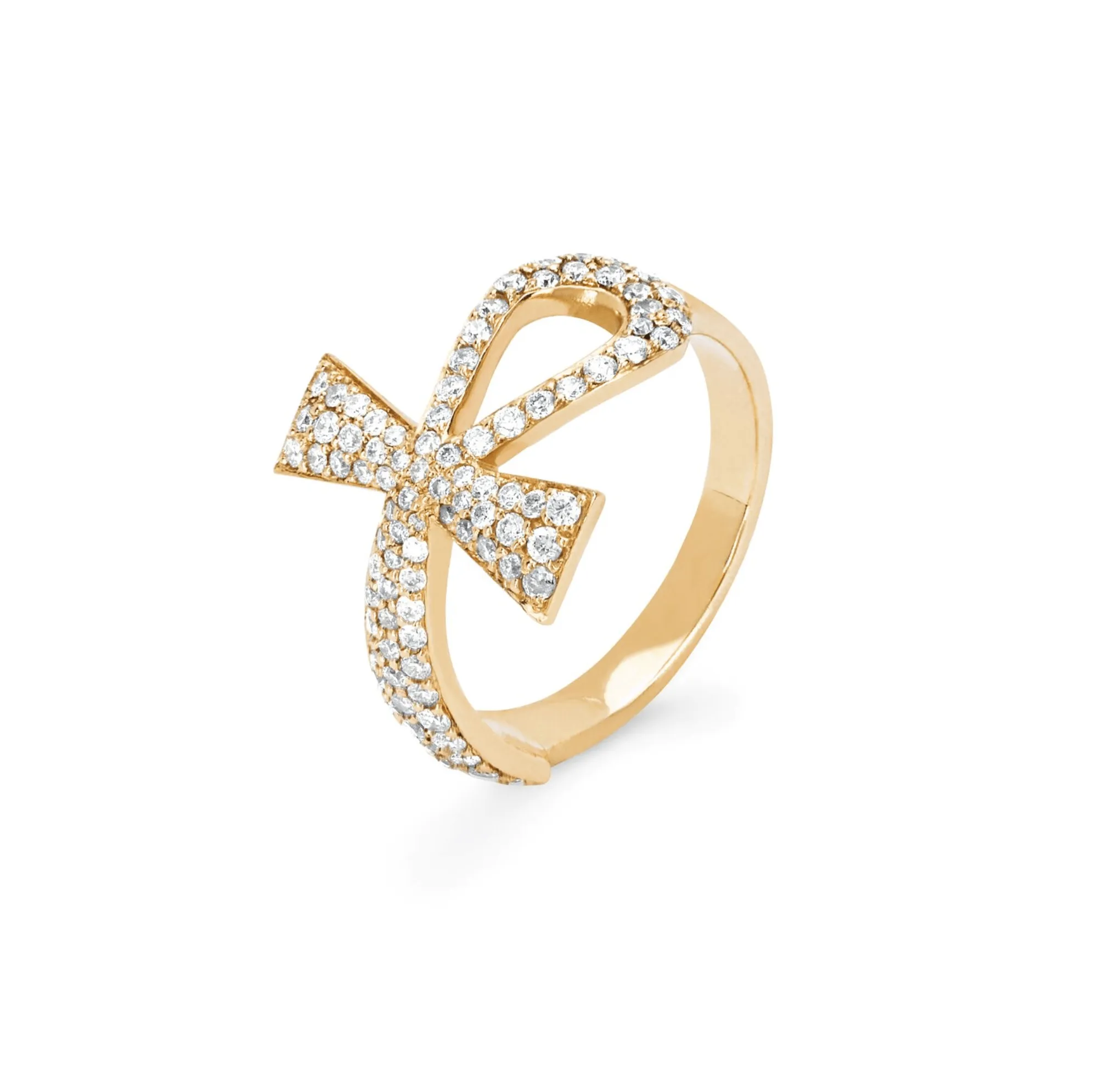 Eternal Ankh Full Pavé Ring | Ready to Ship