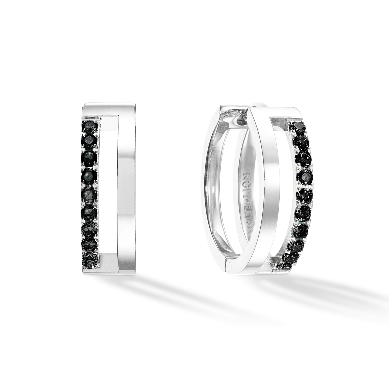 Eternal Unity Hoops silver-black