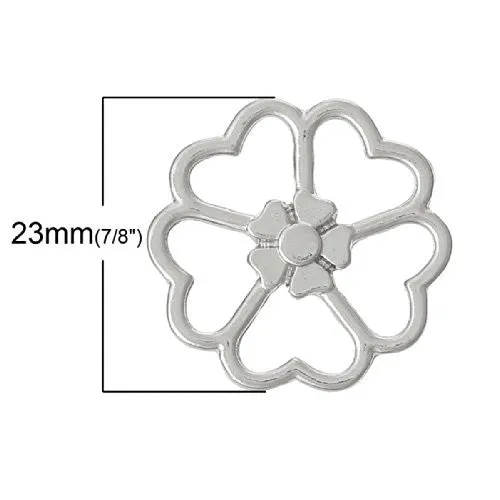 Flower Floating Charms Dish Plate for Glass Locket Pendants and Floating