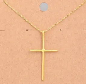 Gold Cross Necklace