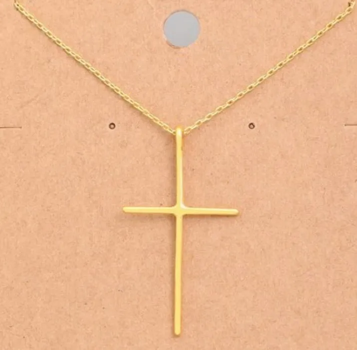 Gold Cross Necklace