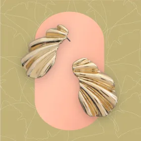 Gold Fan Earrings