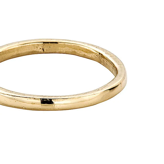 Gold Simple Wedding Band