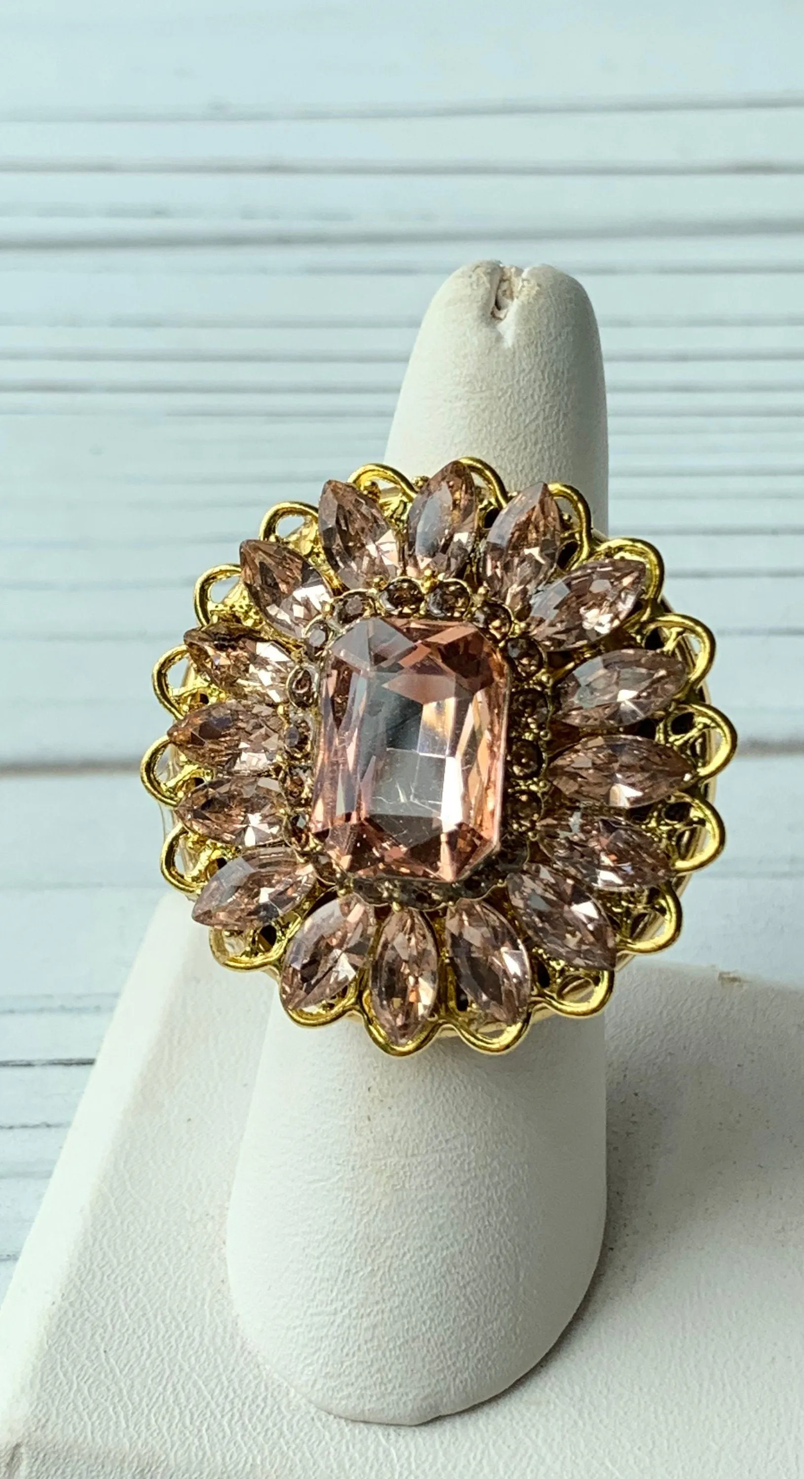 Halley's Comet Cocktail Statement Ring