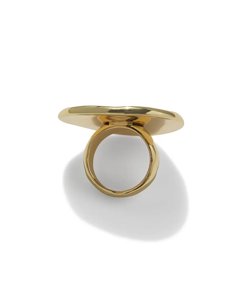 Hammered Plate Ring