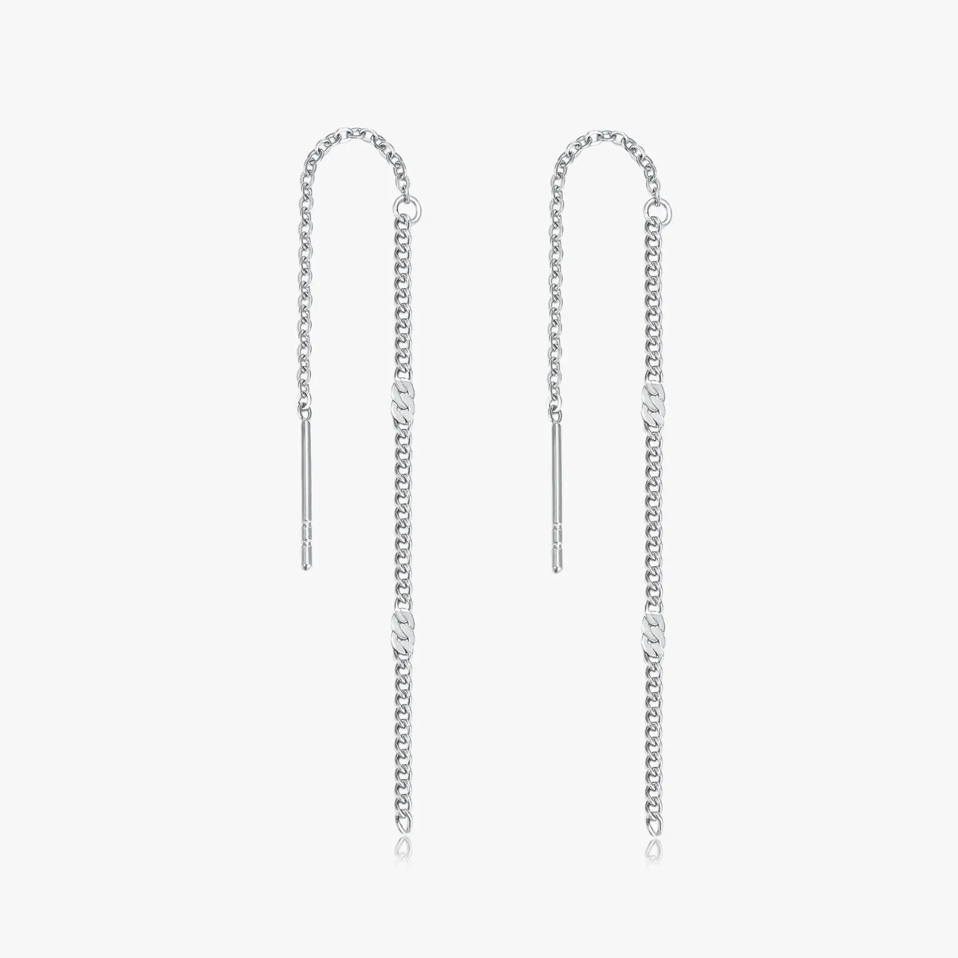 Hammered Threader Earrings