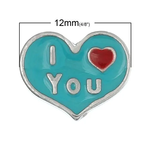 I love You Floating Charm For Glass Living Memory Lockets