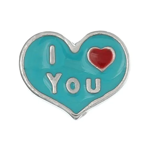 I love You Floating Charm For Glass Living Memory Lockets