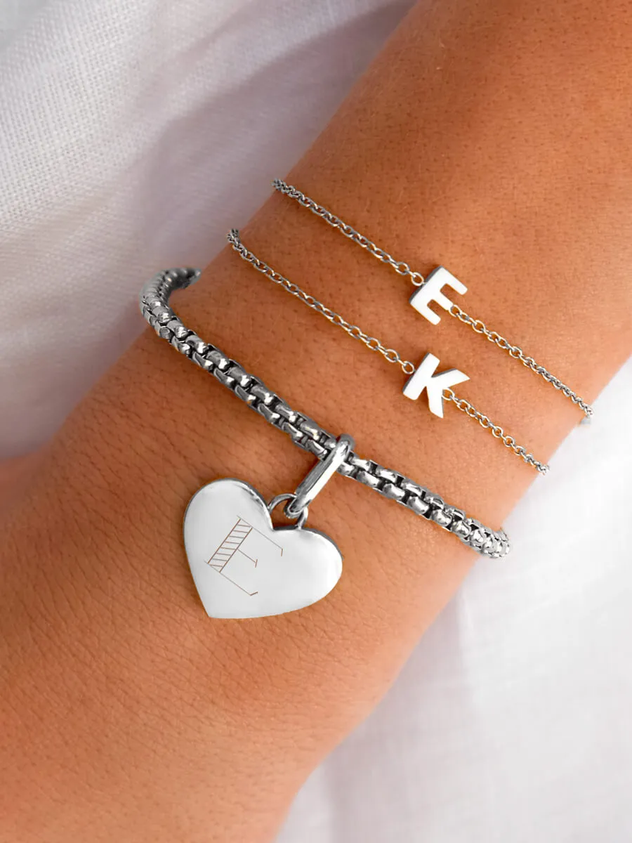 Initial Bracelet Bundle (Silver)