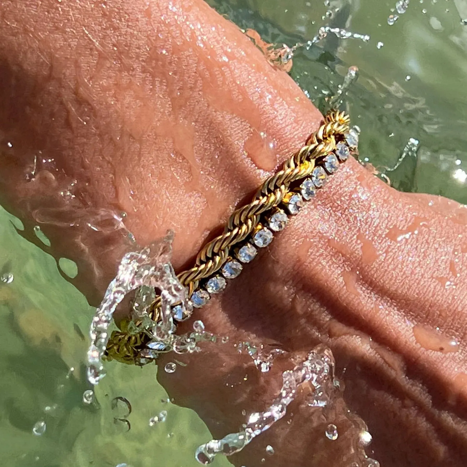 Jodie Tennis Bracelet Gold