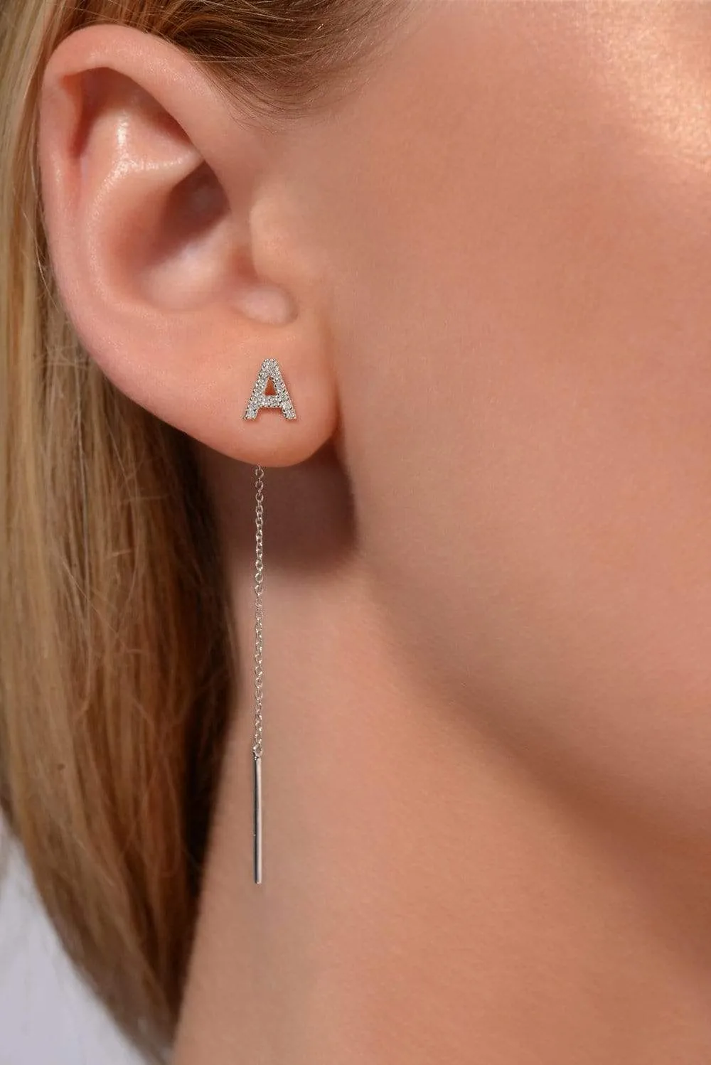 Joujou Diamond Initial Stud Drop