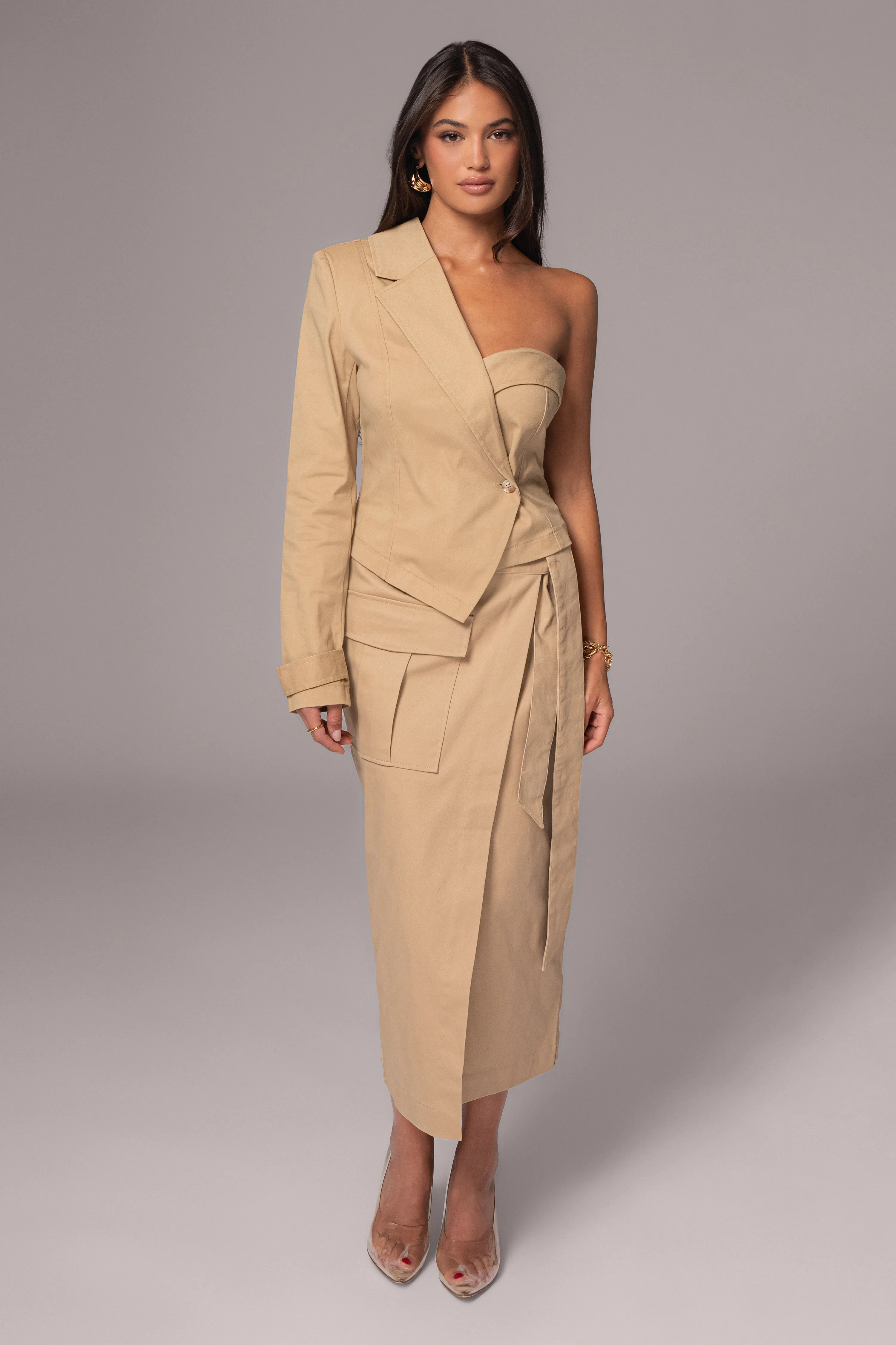 Khaki City Life Cargo Skirt