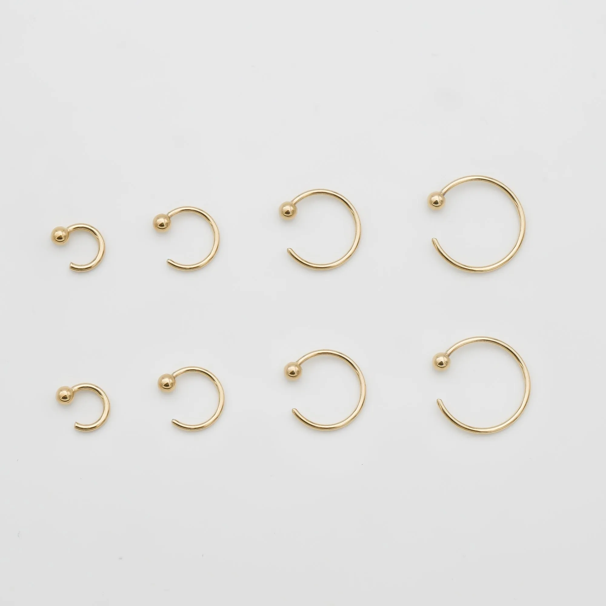 Lara Half Hoop Earrings