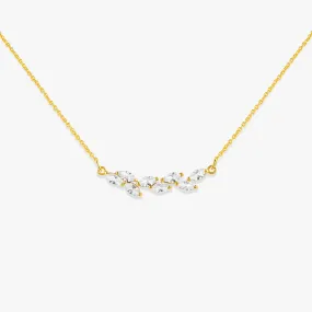 Leafy Marquise Necklace