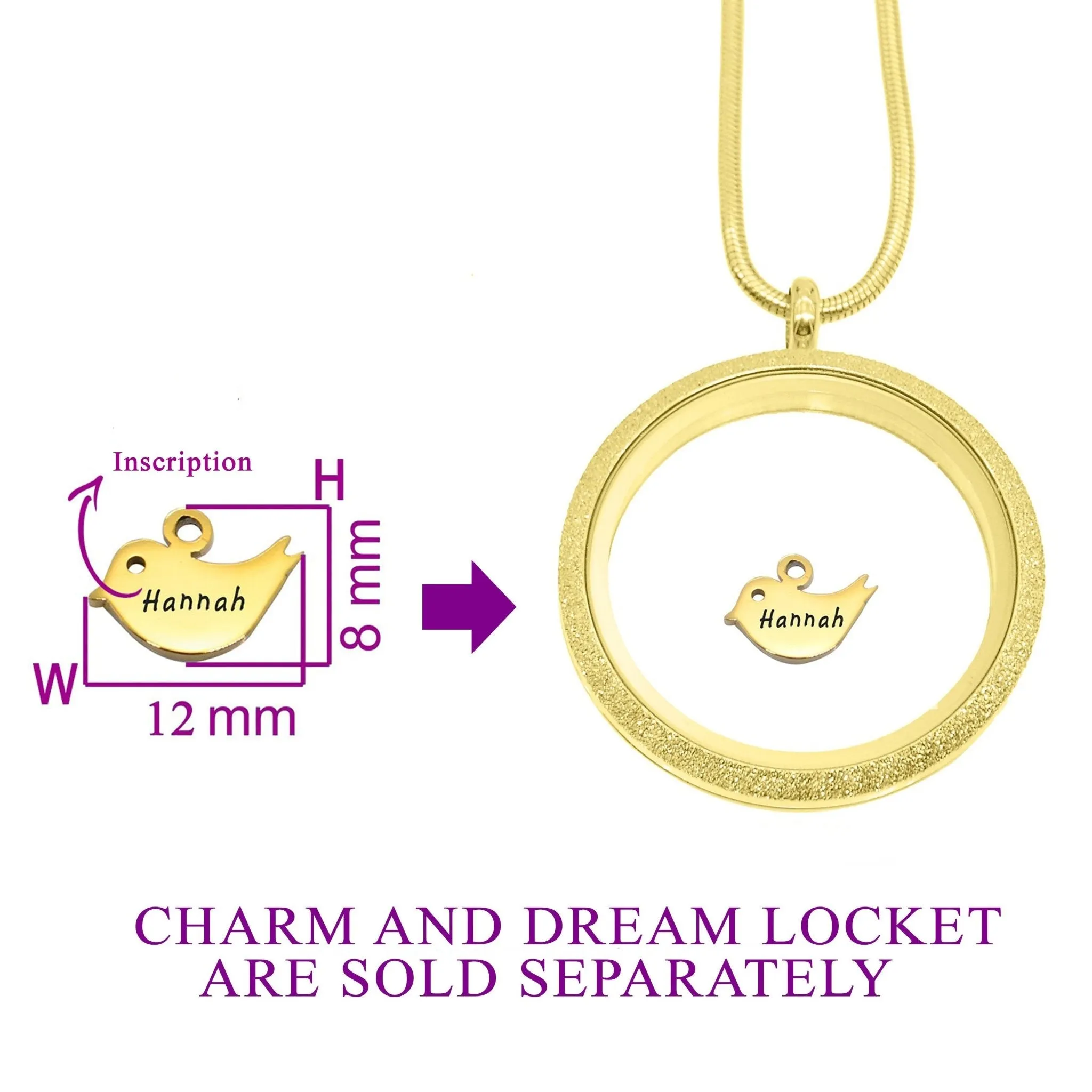 Little Bird Charm for Dream Locket