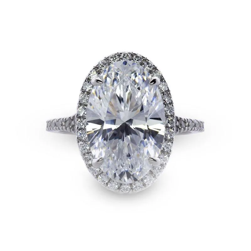 Lucille Oval Borderset Ring
