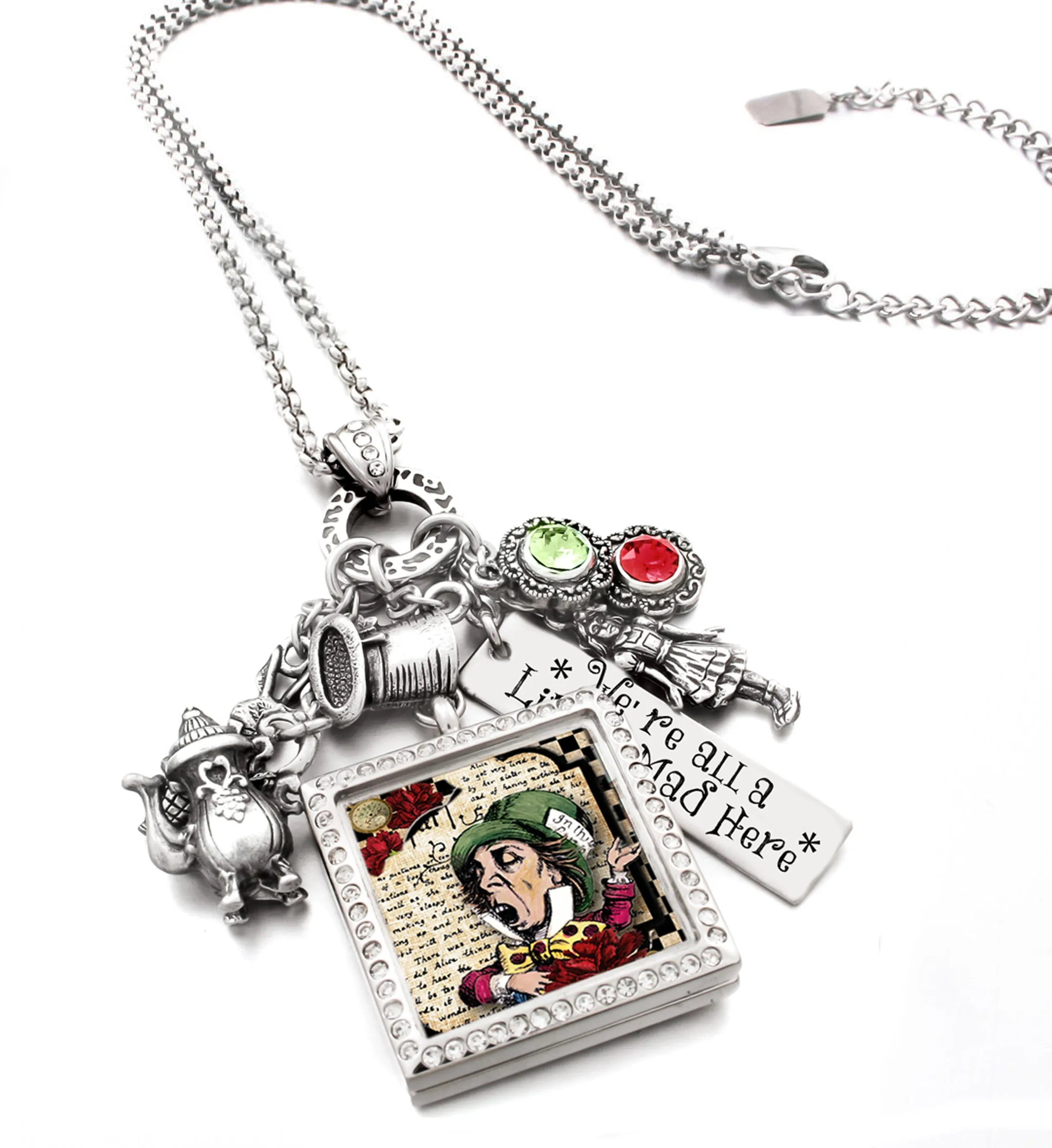 Mad Hatter Necklace Locket