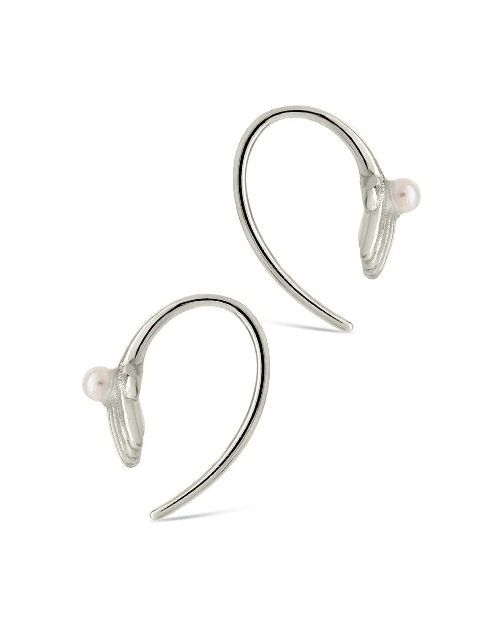 Marjorie Pearl Shell Threader Earrings