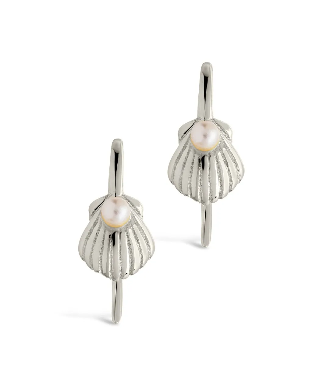Marjorie Pearl Shell Threader Earrings