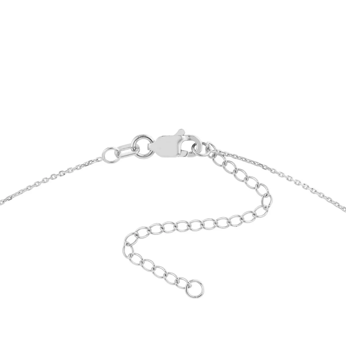 Mini Diamond Bezel and Bead Necklace