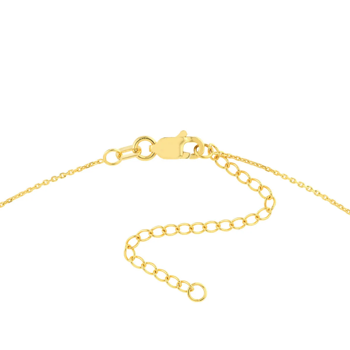 Mini Diamond Bezel and Bead Necklace